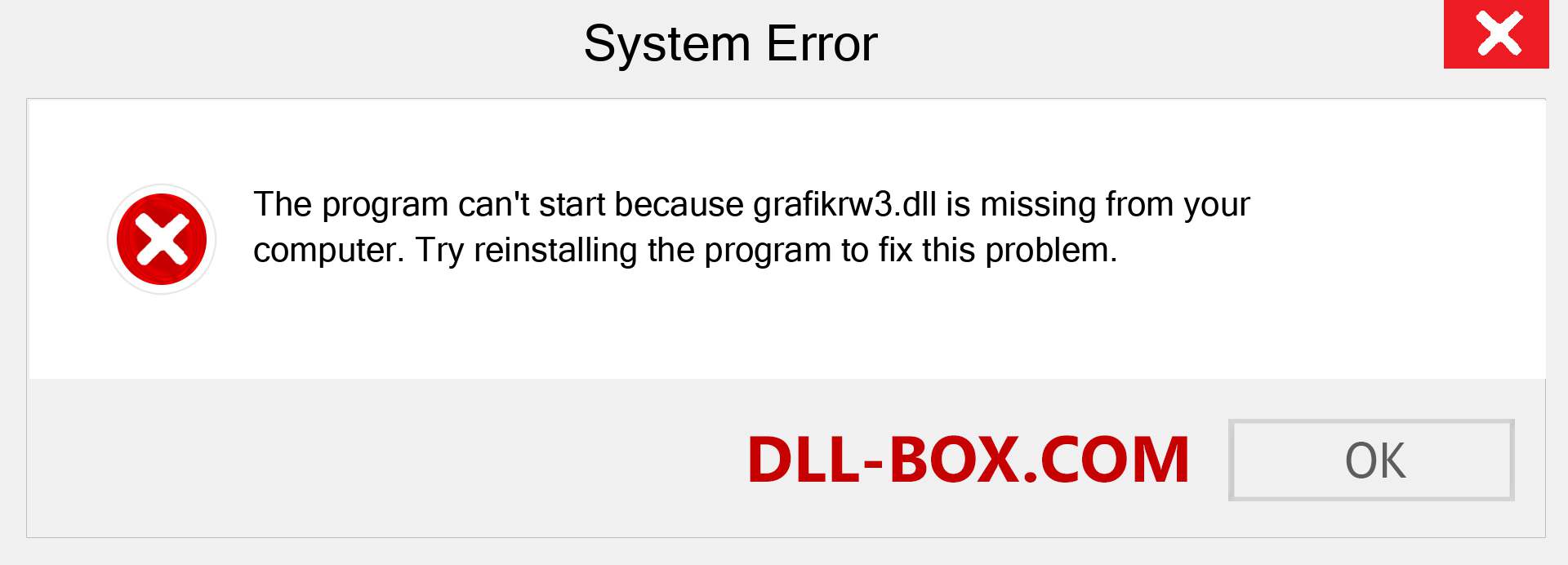  grafikrw3.dll file is missing?. Download for Windows 7, 8, 10 - Fix  grafikrw3 dll Missing Error on Windows, photos, images
